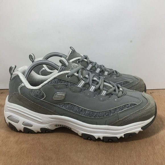 Skechers Shoes - Skechers D lites Women Size 11 11936 Gray Running Shoes Sneakers